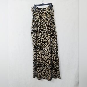 Strapless Leopard Print Dress